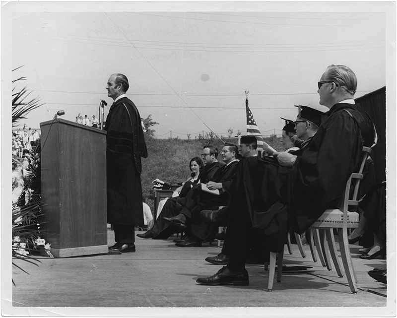 Senator George McGovern at the 1969 Commencenment