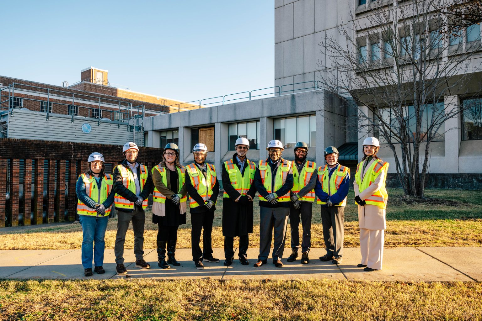 Chancellor and Provost Visit Jackson Library Tower Site | UNCG ...