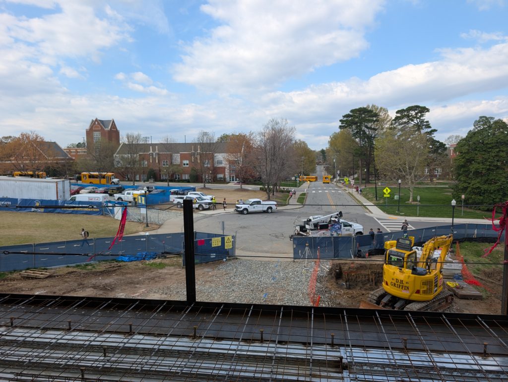 UNCG campus from Walker Circle angle.